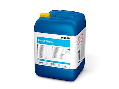 Tøjvask flydende Hygenil Chlorine til blegning af hvide tekstiler m klor 24 kg