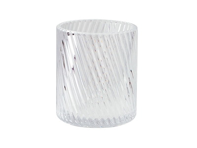 Bolsius Glaslys Twist Relight Transparent uden Refill