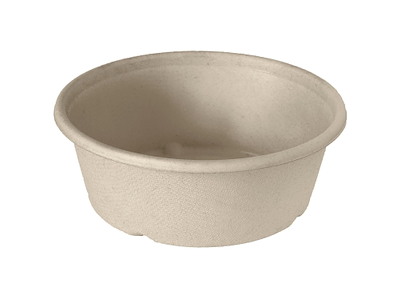 Skål rund 600 ml Ø15x6 cm Brun Bagasse natur FF