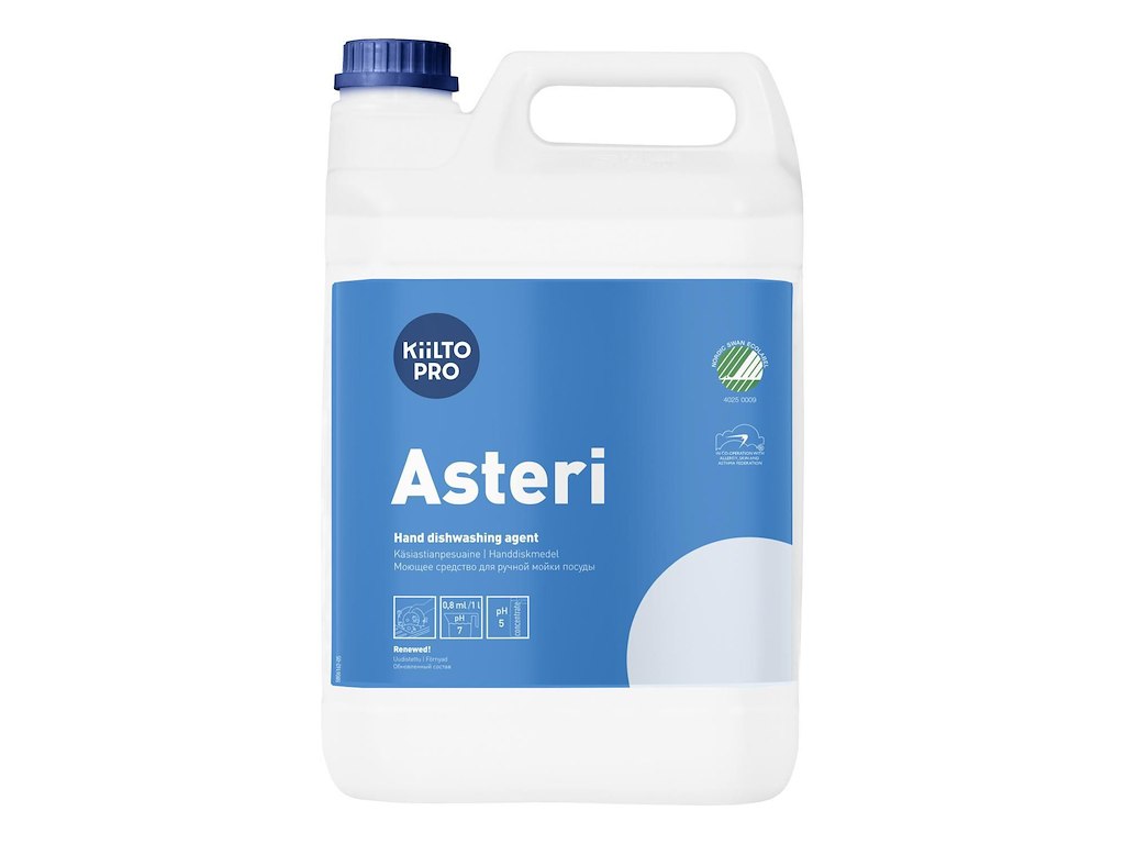 Håndopvask Kiilto Asteri 5ltr Svanemærket Allergimærket uden Farve/Parfume