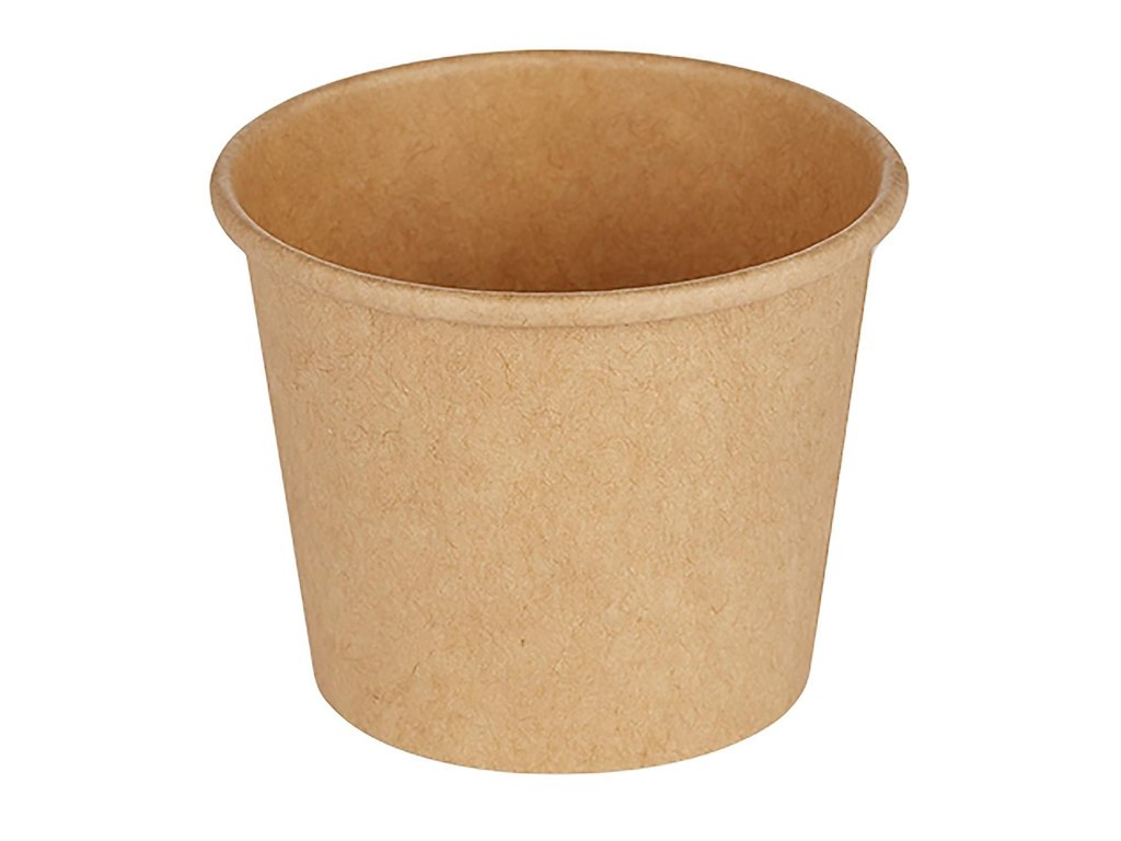 Dressingbæger 90 ml 3 oz Ø62 x 50 mm kraft pap/PE Brun