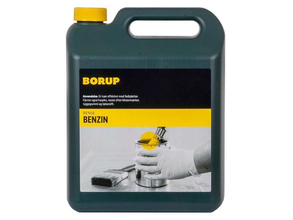 Rensebenzin Borup 5ltr opløsningsmiddel til pletter på tekstiler og overflader