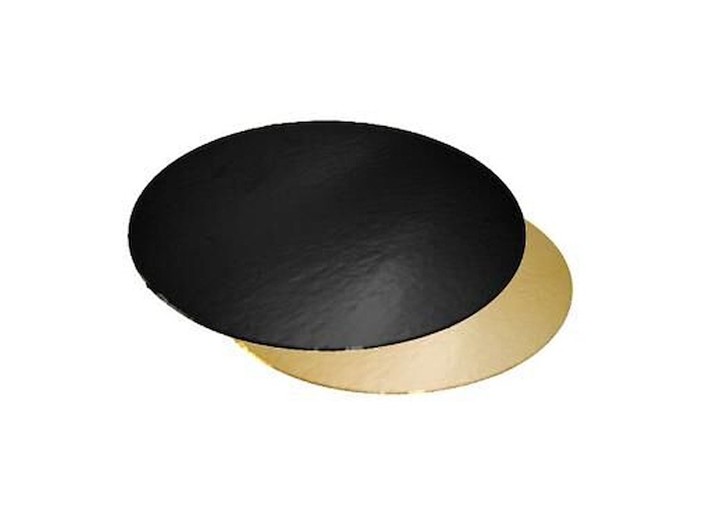 Kagepap Ø220 mm 1100 gr Sort/Guld