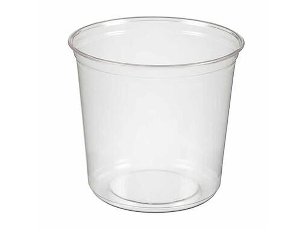 Bæger Deli 600 ml 24 oz Ø117x104 mm Rund RPET Klar