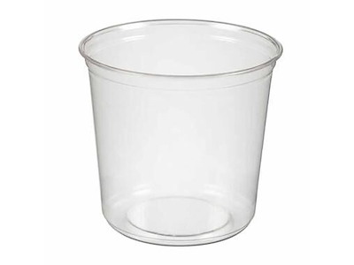 Bæger Deli 600 ml 24 oz Ø117x104 mm Rund RPET Klar