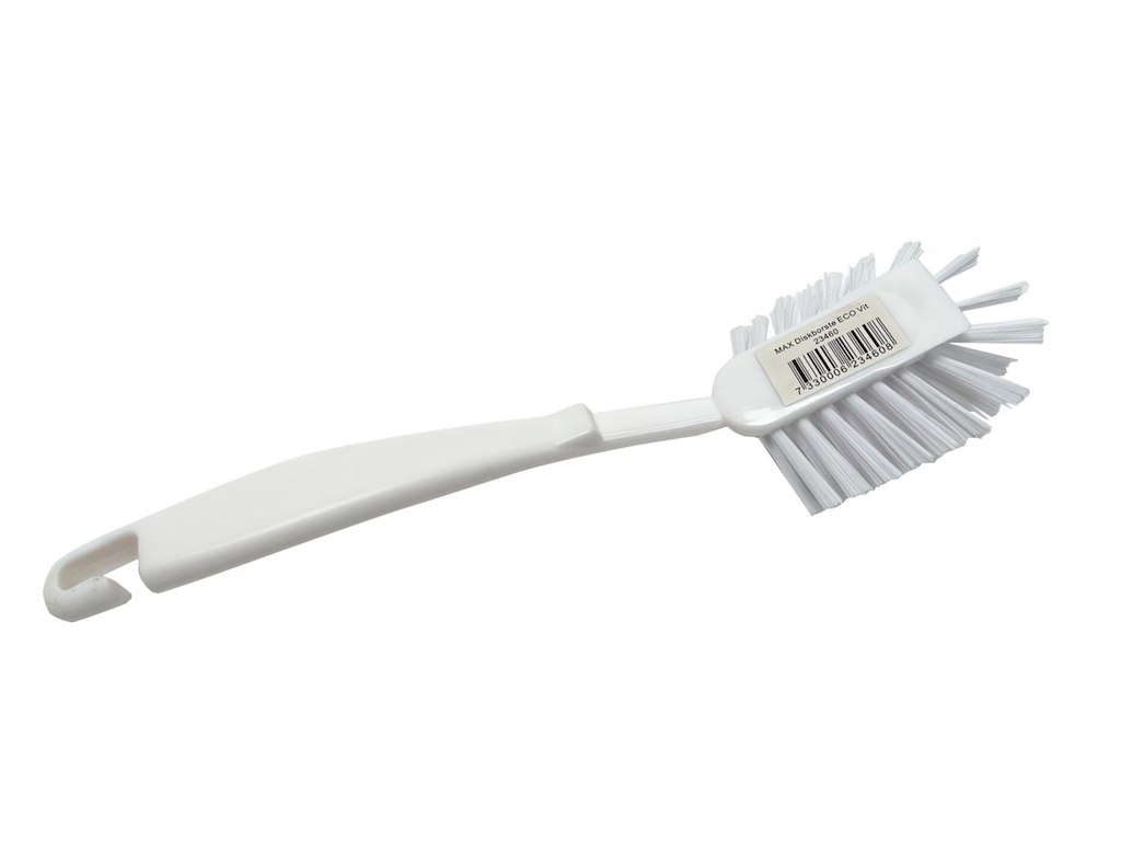 Opvaskebørste Blød/Medium Max Eco 24cm PET/RPBT med Skrabekant Hvid
