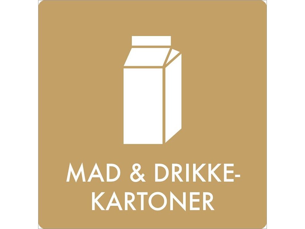 Piktogram Mad og drikkekartoner 60x60mm