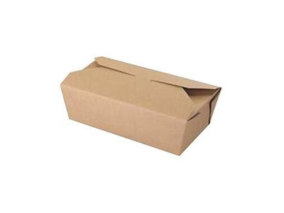 Takeaway æske 1000 ml 185/167x103/90x58 mm Karton Brun OMPAK 10 pk x 25 stk/krt