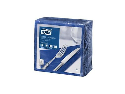 Serviet Tork 39x39cm 3-lag Blå