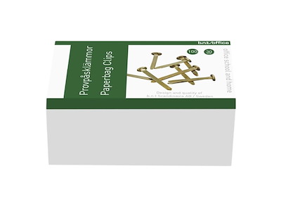 Prøvepose klemmer 30mm 100 Pakke