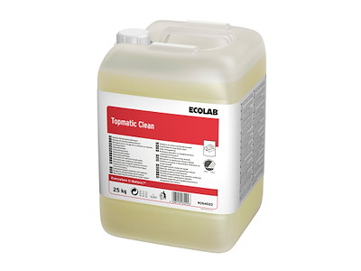 Maskinopvask Anlæg Flydende Topmatic Clean 25kg Svanemærket u. Klor Blødt/middel