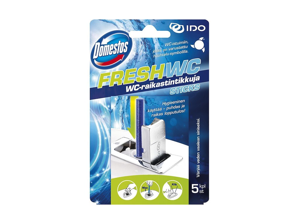 Luftfrisker/Toiletfrisker Domestos WC Sticks Ocean Fresh med Parfume til IFÖ WC