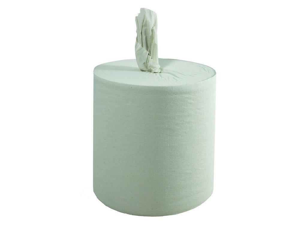 Håndklæderulle H20cmxL300m Genbrugspapir 1-lag uden hylse Natur
