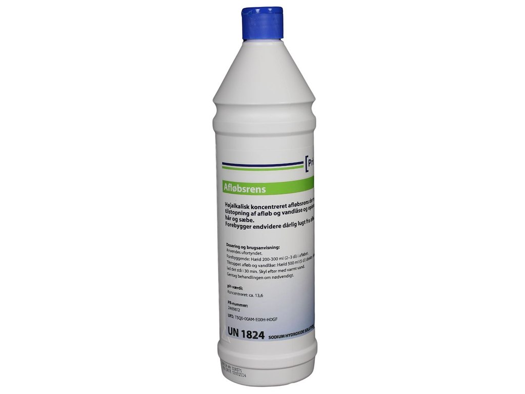 Afløbsrens Prime Source Ren til Vaske/Bruserafløb Natriumhydroxid 1 ltr