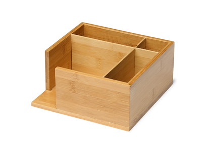 Servietboks 18x18 cm Bambus