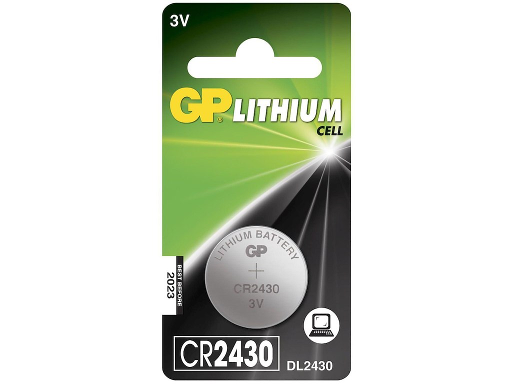 Batteri GP Lithium CR2430 1 stk/pk