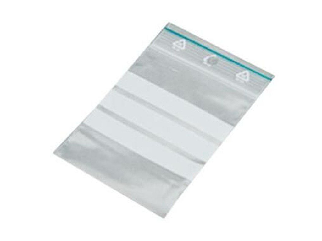 Lynlåspose 60x80 mm 50 my med Skrivefelt LDPE