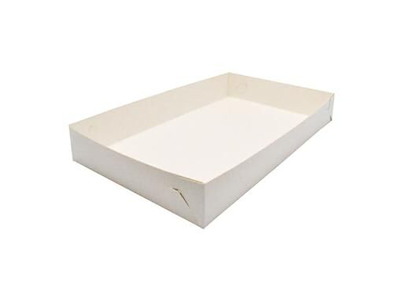 Kageæske fold selv nr 5 høj L380xB230xH70mm pap hvid