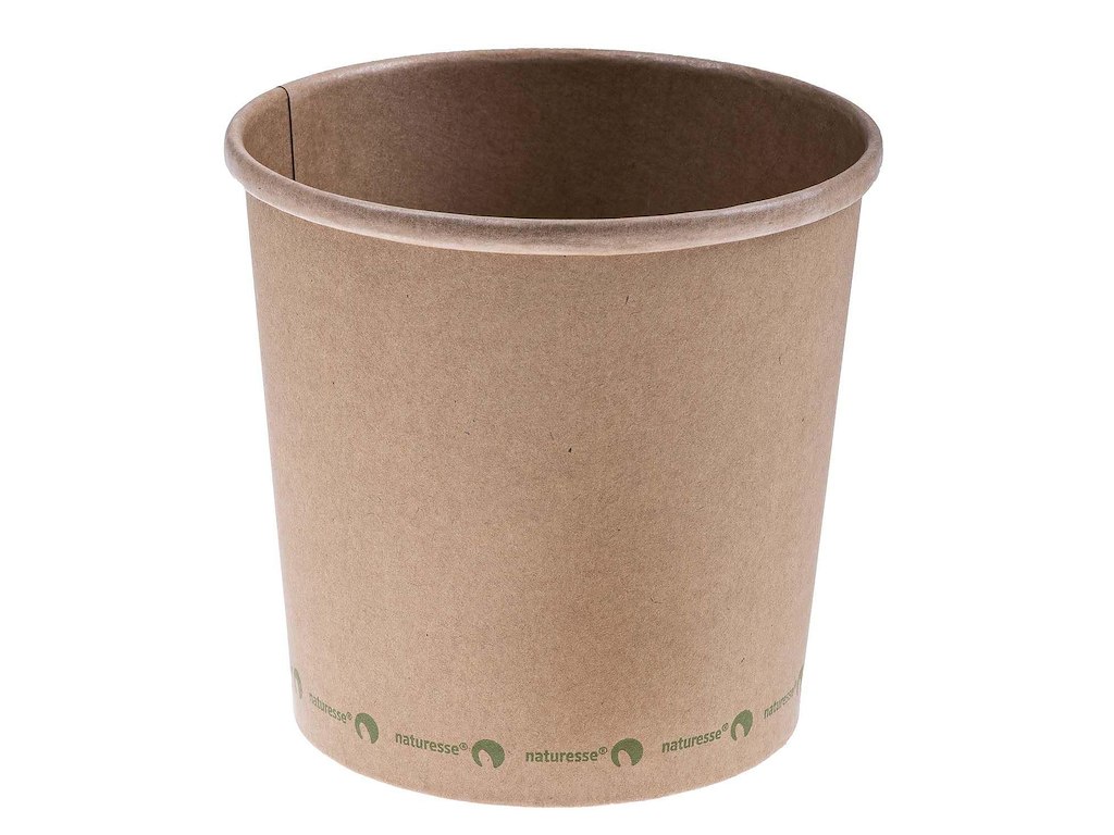 Bæger Pap/CPLA Soup-To-Go 950 ml 32 oz Ø118 mm Bionedbrydelig Brun