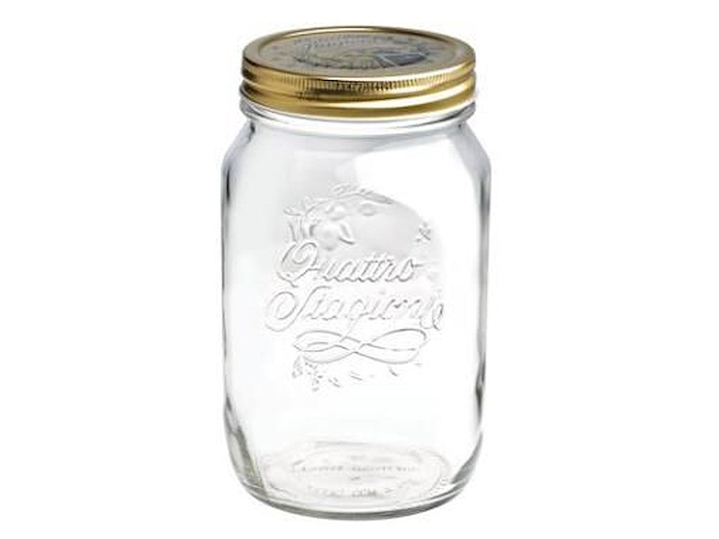 Sylteglas Quattro Stagioni 1 ltr Ø10x17 cm med Låg