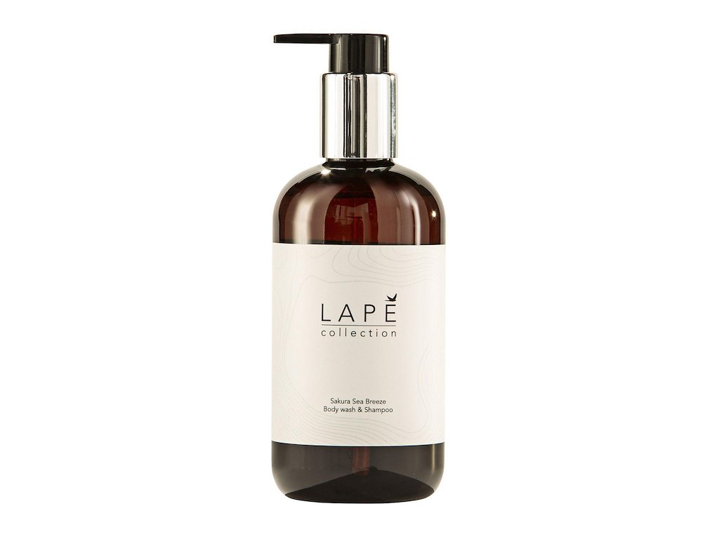 Shampoo LAPĒ Collection Sakura Sea Breeze Body Wash & Shampoo 300ml med Pumpe
