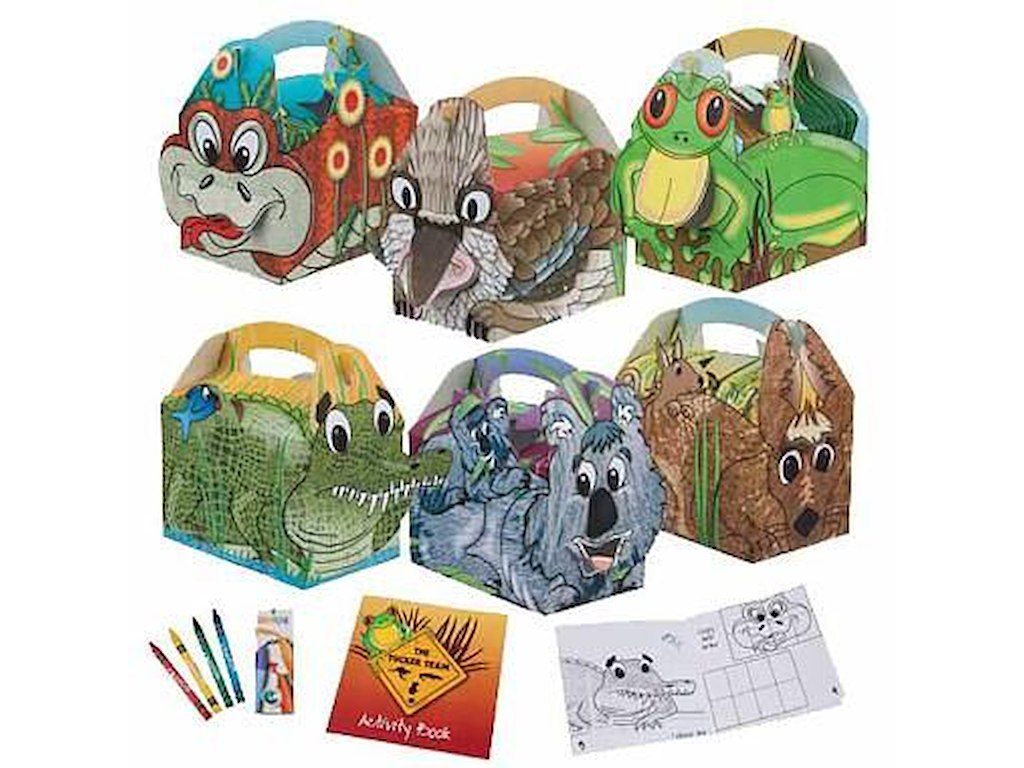 Børnemenuæske Animal med bog og farvekridt