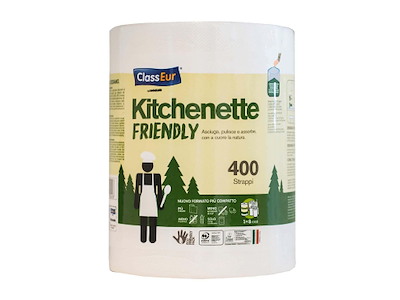 Køkkenrulle Maxi 2-lag Ø17cm L92mxB22cm Nyfiber Hvid