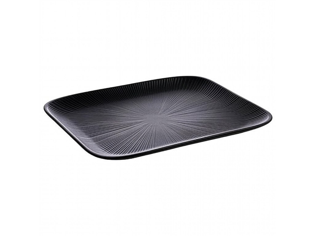 Fad 1/2GN Nero L32.5xB26.5xH2.5cm melamin sort