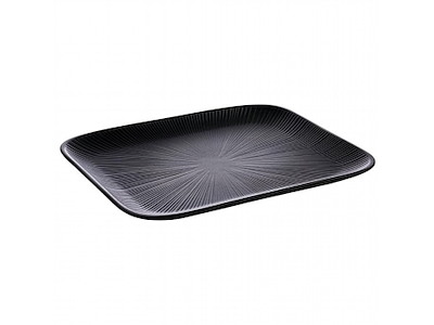 Fad 1/2GN Nero L32.5xB26.5xH2.5cm melamin sort