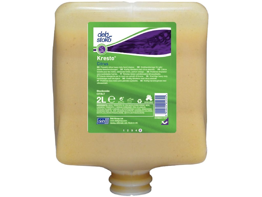 Håndrens Kresto Citrus med parfume til Cleanse Heavy 2000 dispenser 2 ltr beige