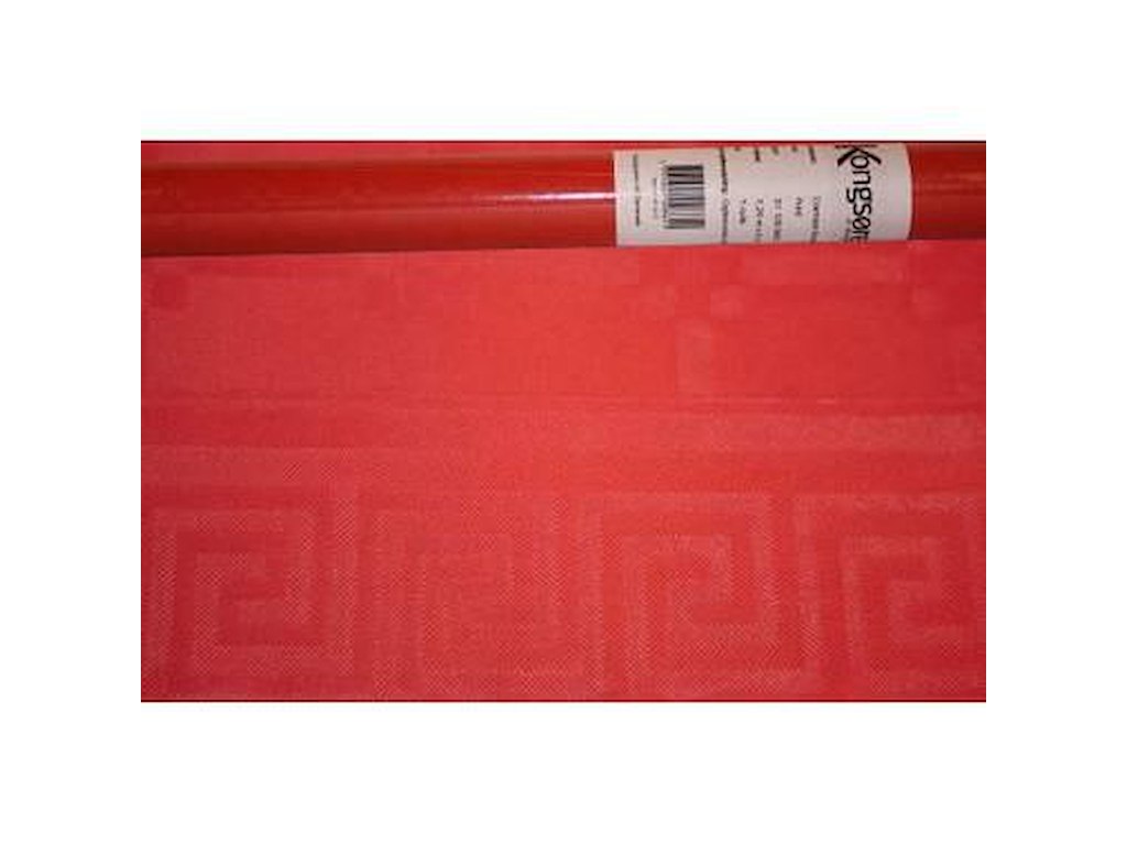 Dug Rulledug 1.2x8 m Papir Damask kvalitet Rød