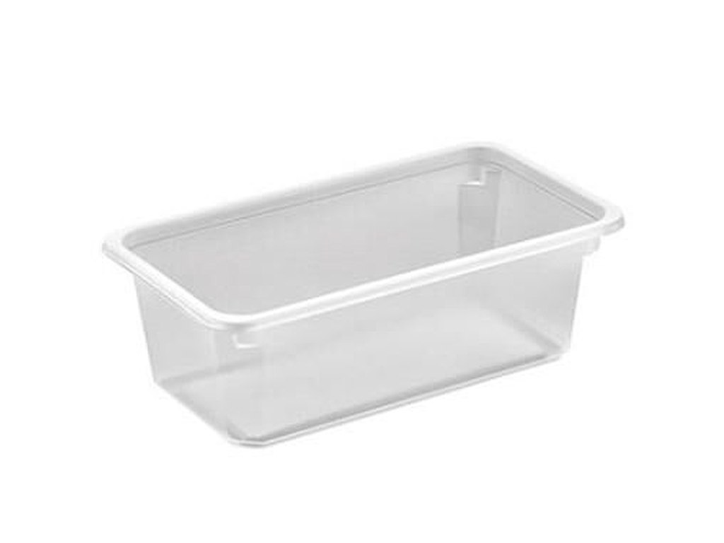 Plastbakke Kageboks K2182-1E 1-rum 710 ml 179x98x60 mm PP Klar