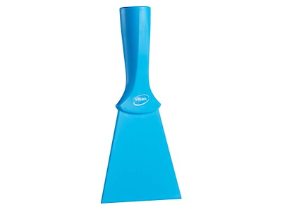 skraber nylon m/gevind 100 mm Blå