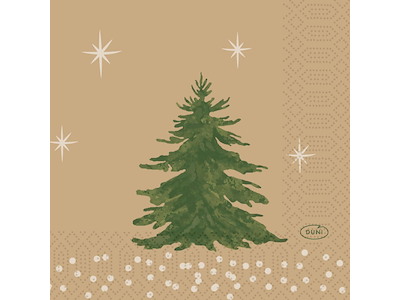 Serviet Duni 24 x 24cm 3-lag Humble Trees Brun