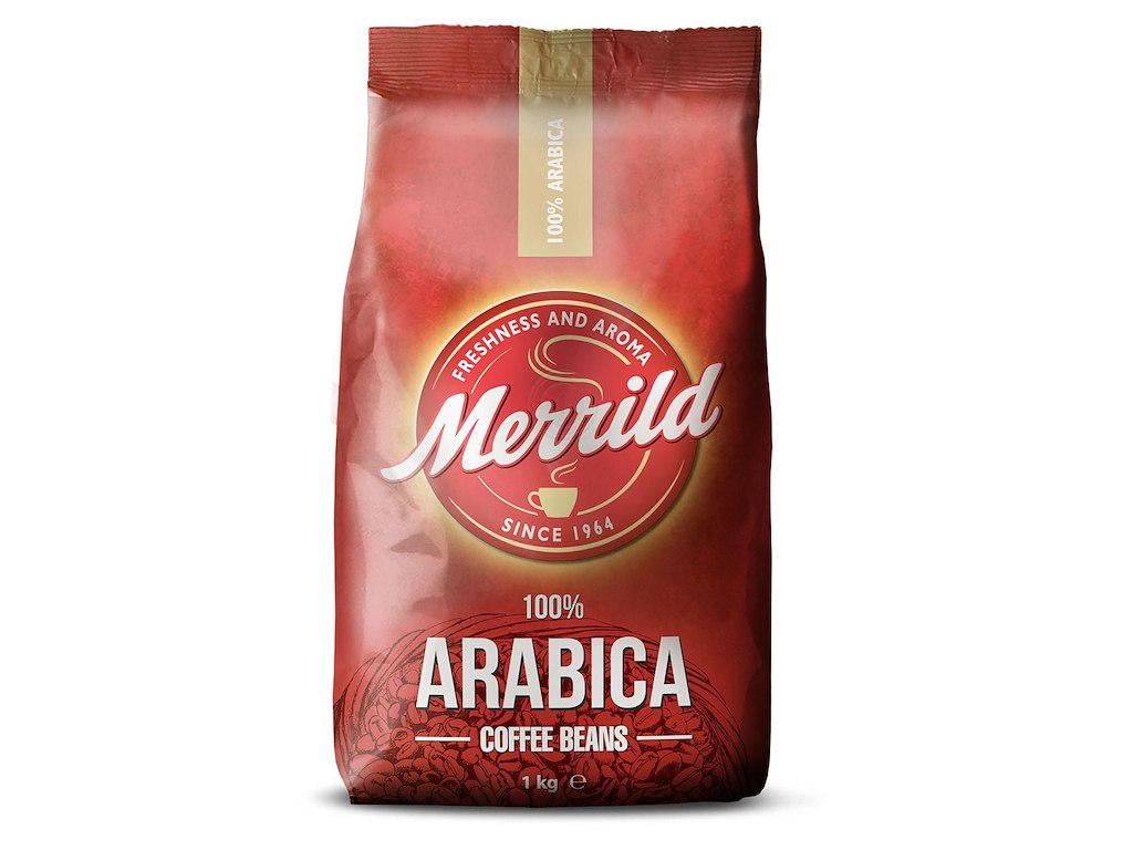 Kaffe Merrild Arabica 1kg hele bønner