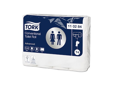 Toiletpapir Tork Advanced T4 2-lag 31.4m hvid