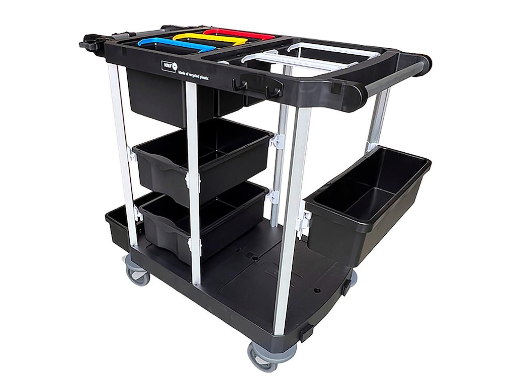 Rengøringsvogn Nordic Recycle trolley 2.0 Str.M åben model