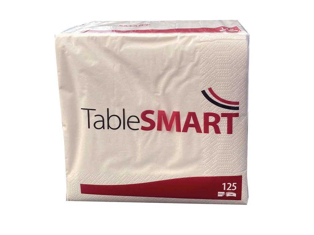 Serviet TableSMART 33x33cm 3-lag Cream