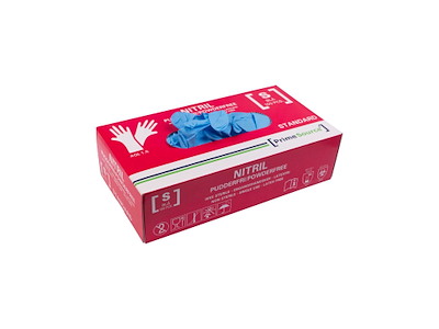 Handske Engangs Prime Source STANDARD str S Nitril uden Pudder Blå AQL 1.5
