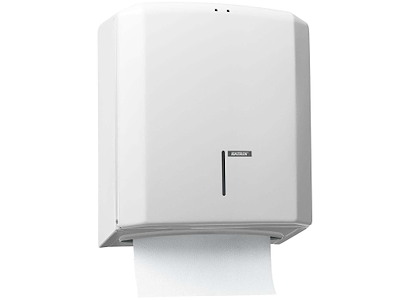 Dispenser Håndklædeark Katrin med Lås Metal Hvid