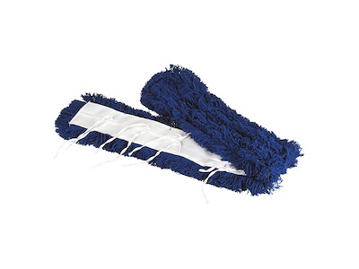 Moppe Lommer Tentax 130cm Akryl med Frynser Blå Tør til Fast fremfører