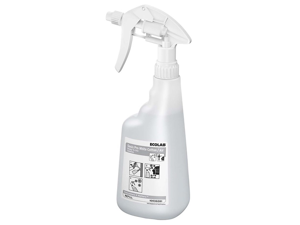 Flaske Tom Bruse 650ml med Tryk uden Hoved Klar til Oasis Pro White Cotton/Air