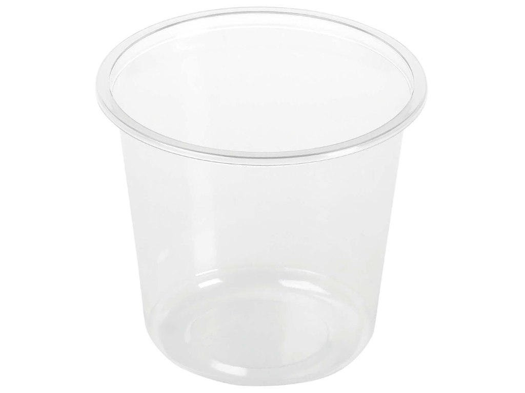 Plastbæger Deli 750 ml Ø121x110 mm Rund Bionedbrydelig PLA Klar