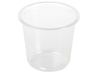Plastbæger Deli 750 ml Ø121x110 mm Rund Bionedbrydelig PLA Klar