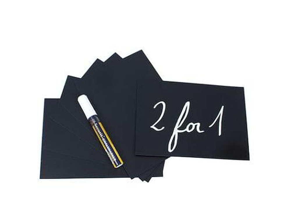 Skilt Securit Pris A5 med Hvid tuschpen