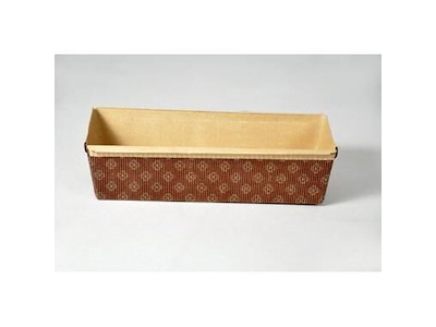 Kageform 263x80x70 mm Rektangulær Brun/Guld