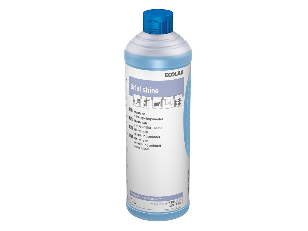 Universalrengøring Brial Shine med Farve/Parfume 1 ltr Blå