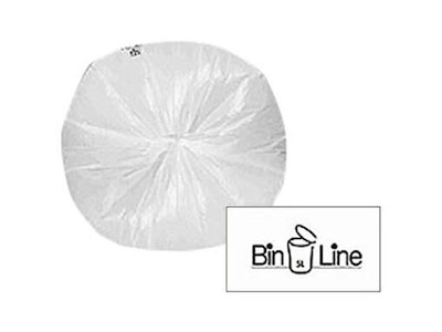 Spandepose BinLine 5ltr B340xL390mm 10my LDPE med Stjernebund Hvid