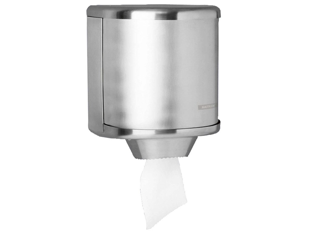 Dispenser håndklæderulle katrin midi børstet stål