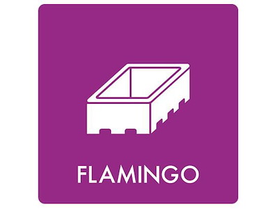 Piktogram Flamingo L12cmxB12cm